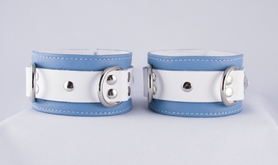 Crystal Blue cuffs, Jag Cuffs, bondage, sex